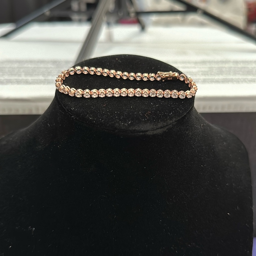 White Topaz Rose Gold Vermeil